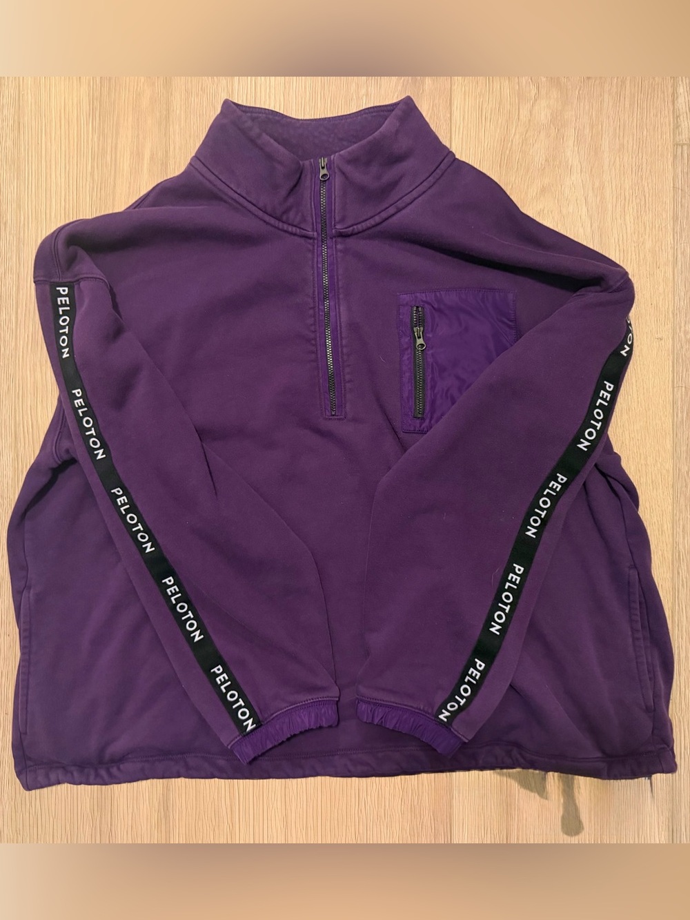 Peloton Purple Half-Zip Pullover
